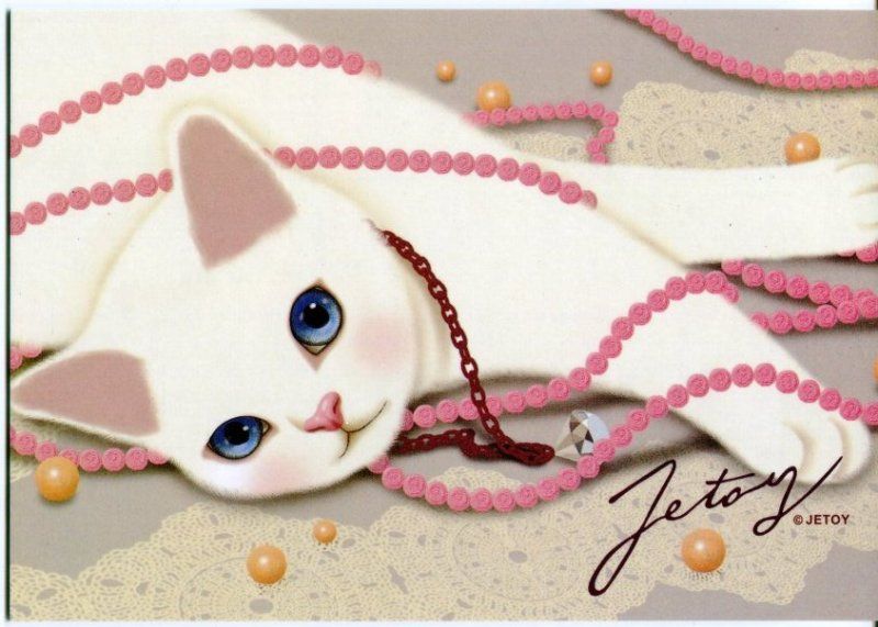 Korea Jetoy Choo Choo Cat Postcard #12  