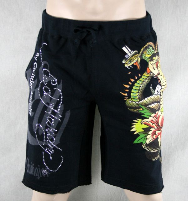 ED Hardy mens lounge SHORTS cobra flower Skull CRUNK  