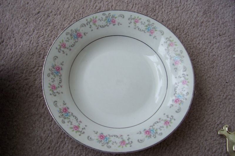 Dynasty Fine China 7 3/4 Soup Bowl Floral Design  