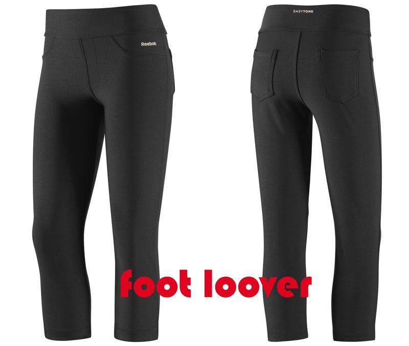 Pantalone Reebok Easytone ET Capri W05833 donna fitness running black 