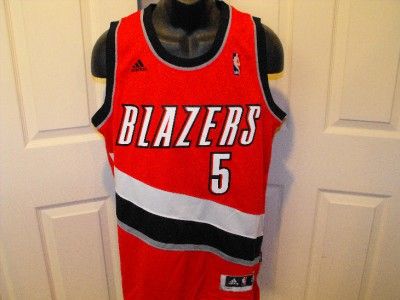 NEW Rudy Fernandez #5 Trailblazers 2XLarge 2XL Swingman Rev30 Adidas 