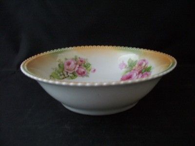 Beautiful PK Silesia Lustre Rose Floral Serving Bowl  