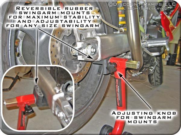   MOTORCYCLE SWINGARM STAND PADDOCK RACE STANDS (MC STAND Y)  