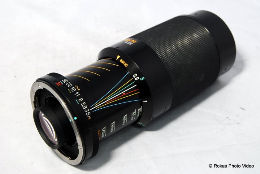 Used Tamron Adaptall Macro CF Tele BBAR MC 80 210mm f3.8 4 lens