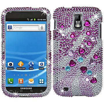 RHINESTONE BLING CRYSTAL HARD SKIN CASE COVER SAMSUNG GALAXY S II 