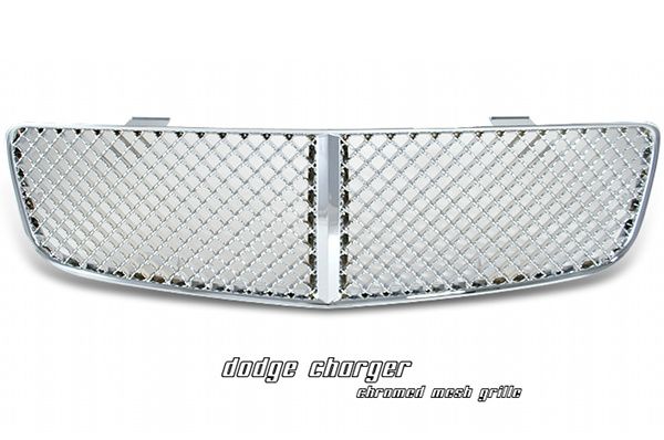 Charger 06 08 Diamond Style Chrome Grille Grill  
