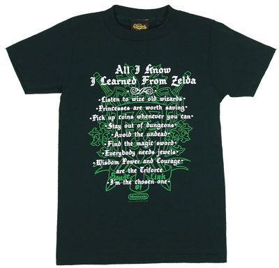 All I Know I Learned From Zelda   Zelda Boys T shirt  