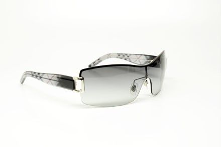   BU 3043 1084/11 SUNGLASSES SILVER PLASTIC GREY LENS 1084 11 AUTHENTIC