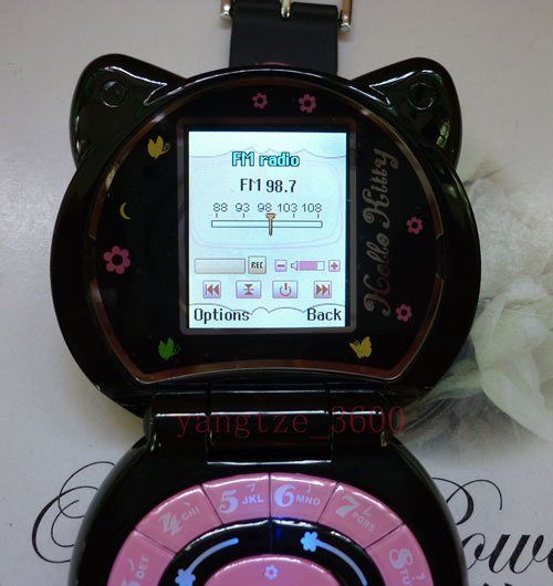 New Hello Kitty cell phone Unlocked watch style  mp4 fm radio 1GB 