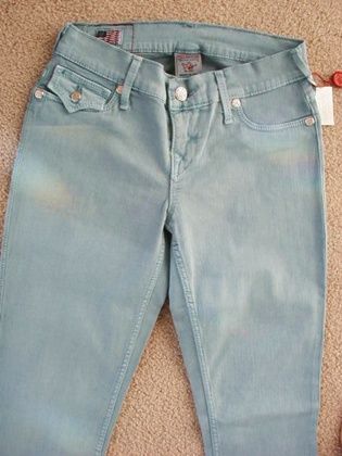 NWT True Religion womens Misty super skinny legging jeans in Ocean 