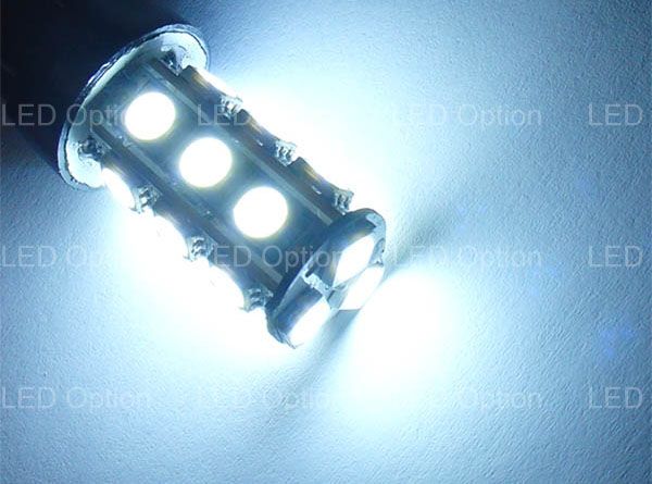   Bright 18 SMD 3 Emitter 5050 chips 1156 LED Indicator light bulbs