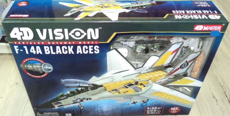 4D Vision F 14A F14A Black Aces Cutaway Model Vehicle  