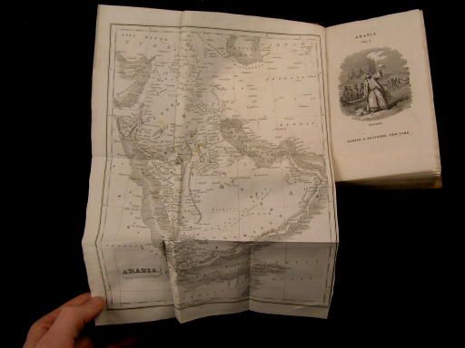 History of Arabia 1834 Harpers w/ folding map  