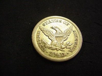 1846 $2.50 LIBERTY HEAD 1/4 EAGLE GOLD AU 21K MINT RARE  