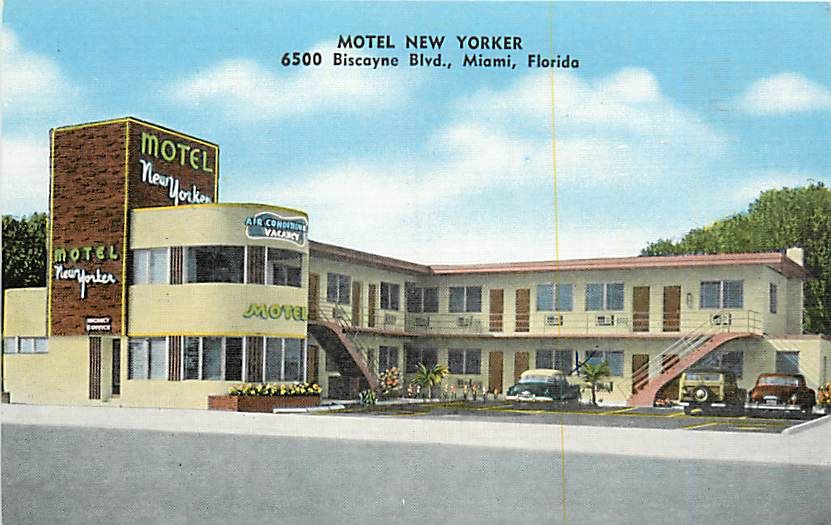 FL MIAMI MOTEL NEW YORKER VERY EARLY T97883  