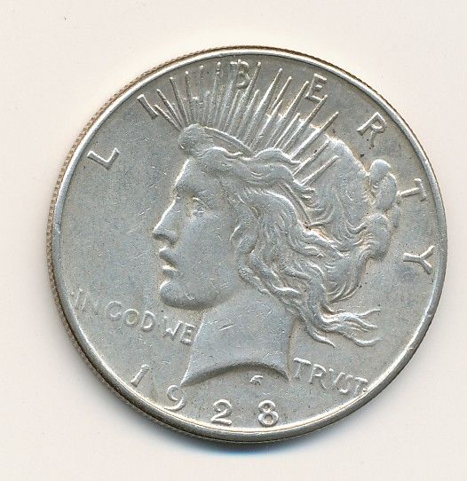 1928 S PEACE SILVER DOLLAR  