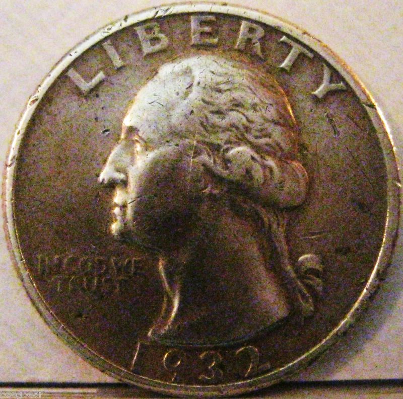 1932 P Washington Quarter Has Breast Feather Detail  