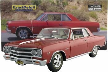 LANE EXACT DETAIL 1/18 1965 Malibu SS 396 RED #501  