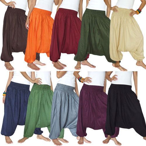 harem genie yoga pants aladdin hippie baggy jumpsuit  