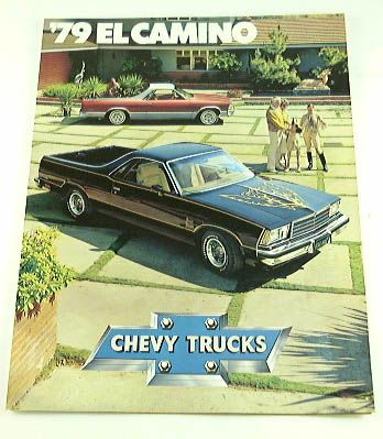 1979 79 Chevrolet Chevy EL CAMINO BROCHURE SS Conquista  