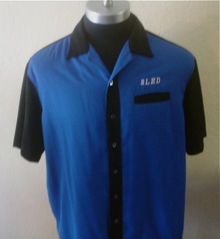 Tone Blue/Black Sled Rockabilly 50s Swing Club Lounge Retro 