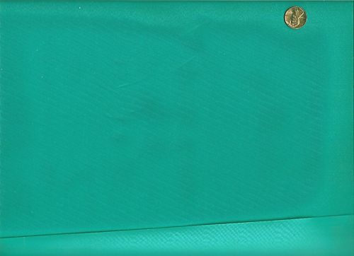 70D NYLON TAFFETA w PVC BACKING 58 AQUA GREEN 10 YDS  