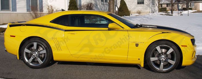 2010 & Up Chevrolet Camaro Upper Side Devil Tail Stripe  