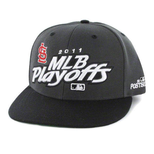 St. Louis Cardinals Charcoal 2011 Playoffs Official Locker Room 