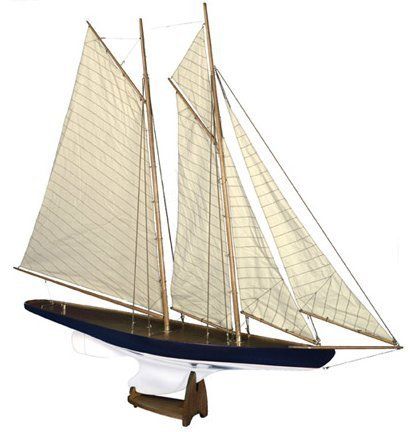 Authentic Models Fiberglass 2 Masted Pond Yacht 36L  