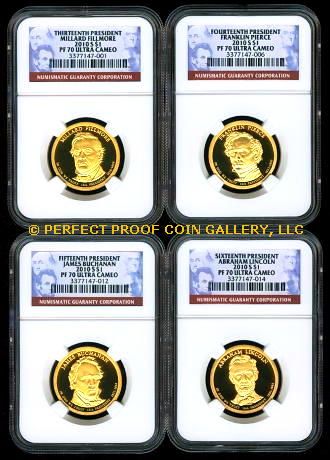 NGC PF70 UC 2010 S PRESIDENTIAL DOLLAR SET PF 70  