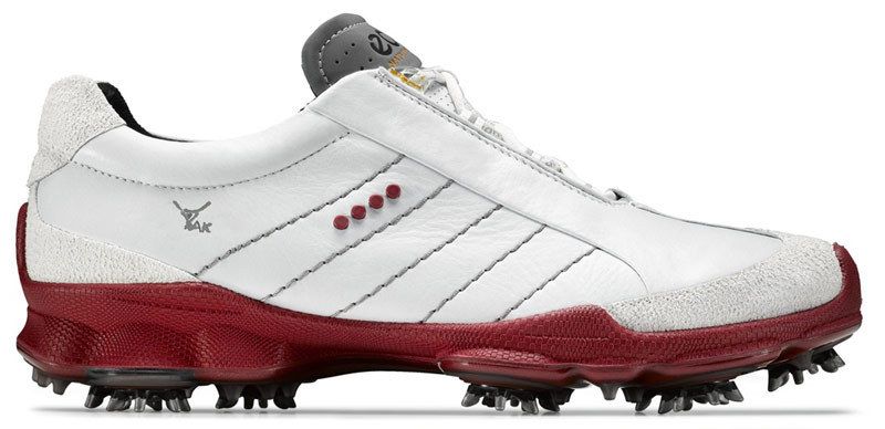 ECCO BIOM GTX GOLF SHOES MEN 2012 WHITE/BRICK RED NEW  