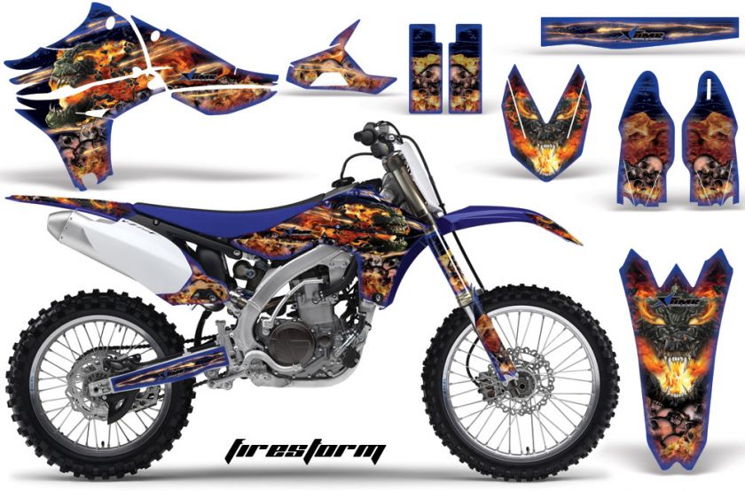   MX MOTO DIRT GRAPHIC STICKER KIT YAMAHA YZ450F YZ 450F PART 2010 2012