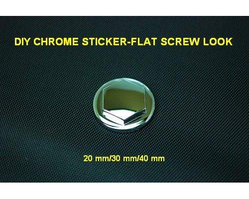 DIY PYRAMID CHROME DECORATIVE EMBLEM STICKER DECAL  