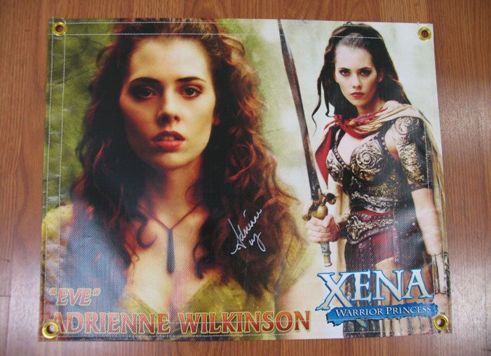 XENAEVEADRIENNE WILKINSON AUTOGRAPH MINI BANNER  