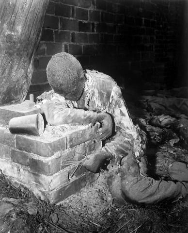 Burned, Concentration Camp   WWII Holocaust Photo  