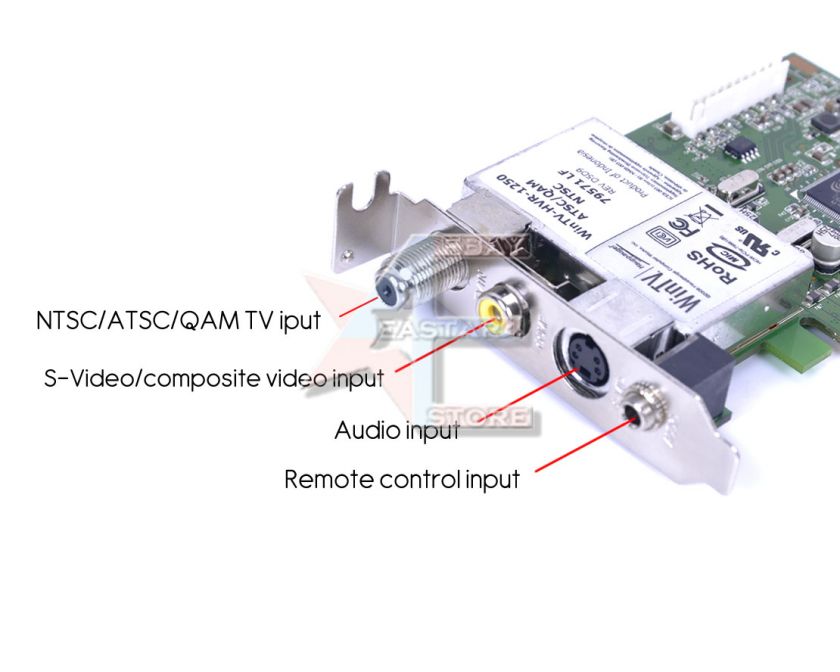 New Hauppauge WINTV HVR 1250 NTSC/ATSC/QAM PCI E half height Internal 