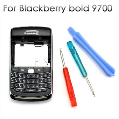 New FULL Housing Cover Case FOR Blackberry bold 9700 Black +Free Tools 