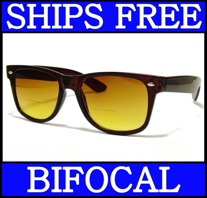 BIFOCAL Reading Sun Glasses Wayfarer NEW 1.50 2.00 2.50  