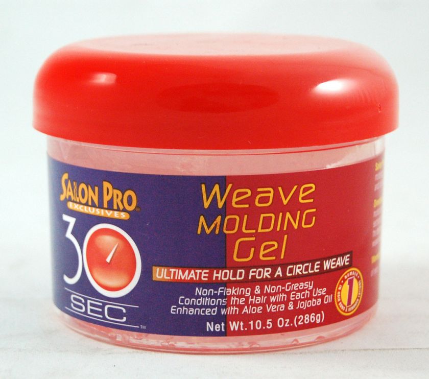 SALON PRO 30 SEC HAIR WIG WEAVE MOLDING GEL 10.5oz  