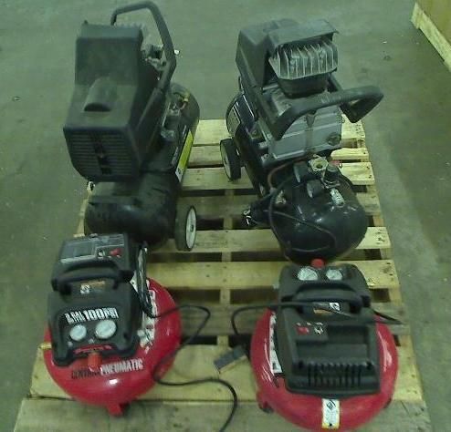 PALLET OF NON WORKING AIR COMPRESSORS AS IS  