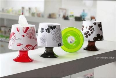 Desktop Lamp Shape Tissue Paper Holder Napkin Bin   Y  