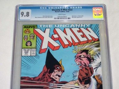   #222 CGC w/pgs 9.8 Wolverine vs Sabretooth Chris Claremont story