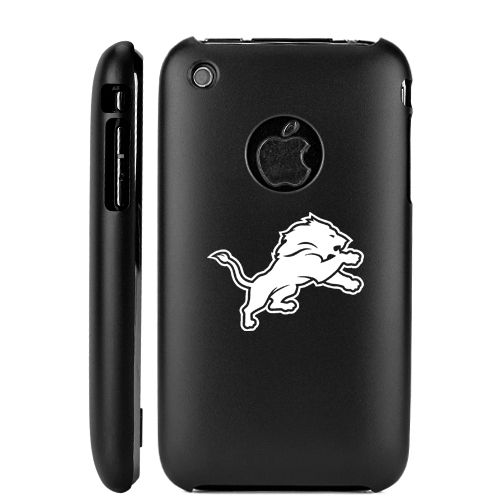   Apple iPhone 3 3G 3GS Aluminum metal hard case cover DETROIT LIONS