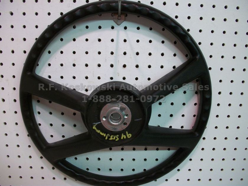   Truck Black 4 spoke bolt on horn pad Interior Steering Wheel  