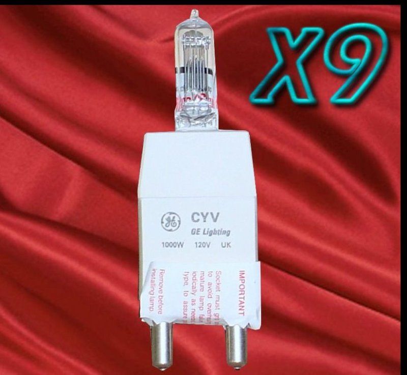 GE Quartzline Stage Lamp Bulb 1000W 120V 42697 Lot=9  