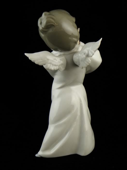 LLADRO FIGURINE MIME PUZZLED ANGEL CHERUB #4959 GLAZED  