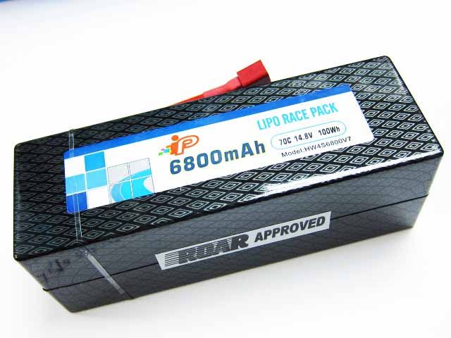   14.8v 6800mAh 70C Li Po hard case race battery pack HW4S6800V7  