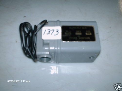 Taylor Winfield Solenoid Pilot Valve E 344036 115V NEW  