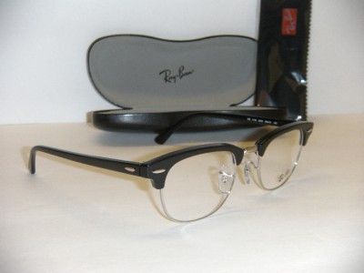 Ray Ban CLUBMASTER 5154 2000 49MM RB5154 2000 49MM BLACK EYEGLASSES RX 