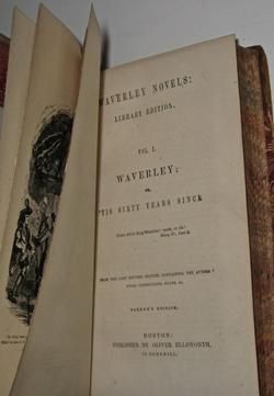 Sir Walter SCOTTs Waverly Novels LEATHER SET Complete  